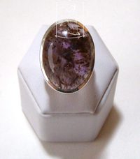 Kakoxenit - stříbrný prsten