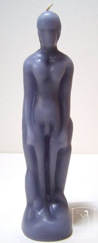 Muž šedý - figurální svíce