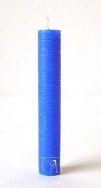 Modrá mini svíčka