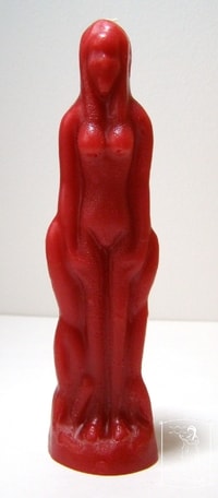 Žena červená - figurální svíce