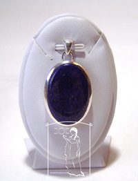 Lapis lazuli - stříbrný přívěsek