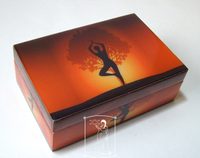 Krabička dřevěná - Jóga