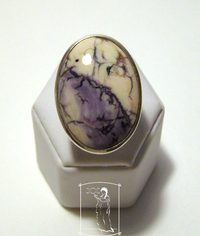 Tiffany kámen - stříbrný prsten