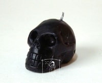 Lebka černá - figurální svíce