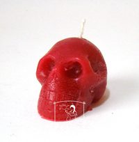 Lebka červená - figurální svíce