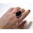 Onyx - stříbrný prsten