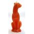 Kočka oranžová - figurální svíce