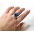 Kyanit - stříbrný prsten