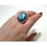 Labradorit - stříbrný prsten