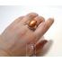 Sluneční kámen - stříbrný prsten