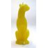Kočka žlutá - figurální svíce