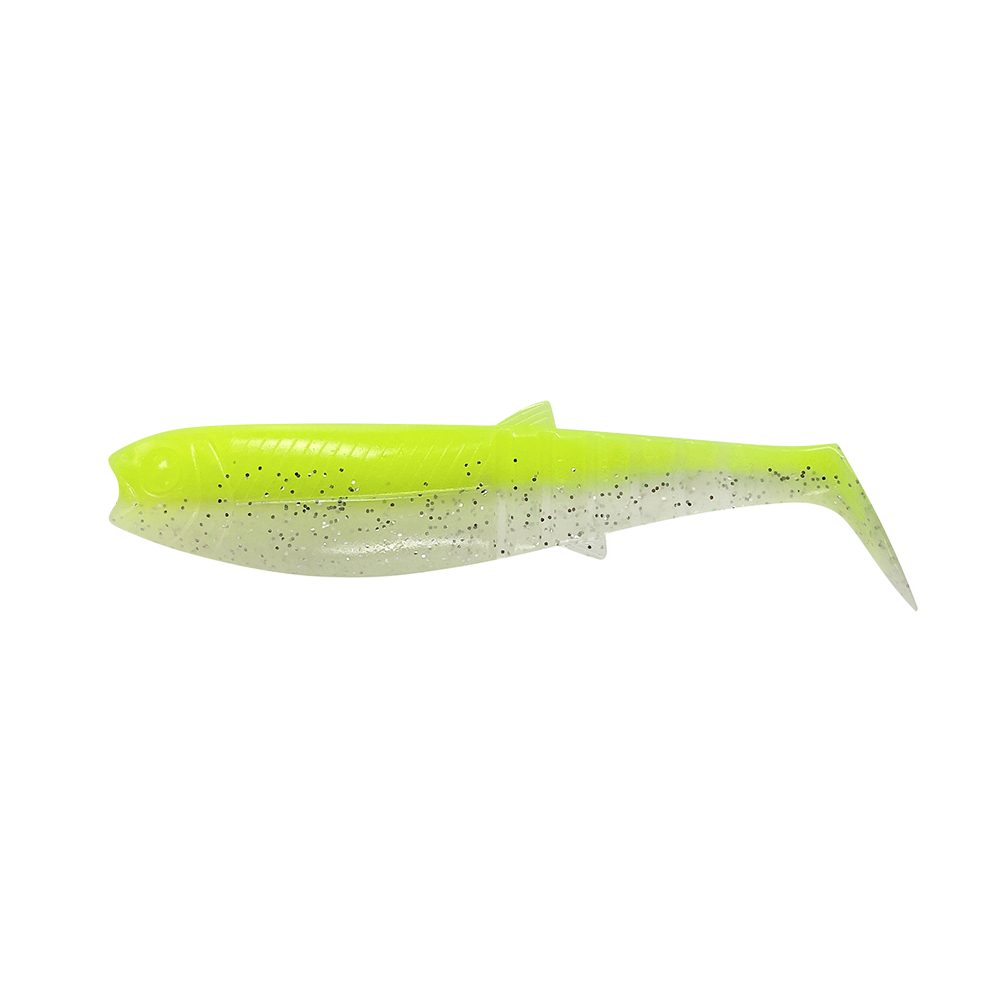 E-shop Savage Gear Gumová Nástraha Cannibal Shad Flou Yellow Glow - 10cm 9g,Savage Gear Gumová Nástraha Cannibal Shad Flou Yellow Glow - 10cm 9g