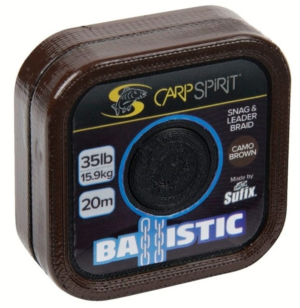 E-shop Carp Spirit Šňůra Ballistic Camo Brown 20m