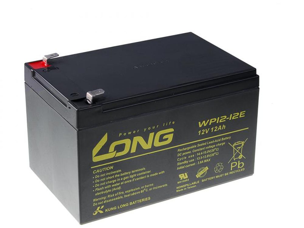 E-shop Long Olověný akumulátor 12V 12Ah (WP12-12E) pro echoloty,Long Olověný akumulátor 12V 12Ah (WP12-12E) pro echoloty