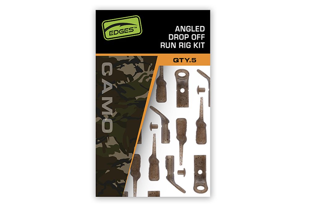 Fox Závěsky Edges Camo Angled Drop Off Run Rig Kit 5ks