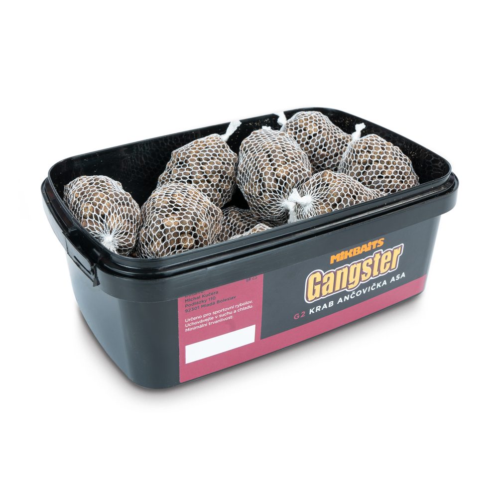 E-shop Mikbaits PVA Bomb Gangster 15ks - G2 Krab Ančovička Asa,Mikbaits PVA Bomb Gangster 15ks - G2 Krab Ančovička Asa