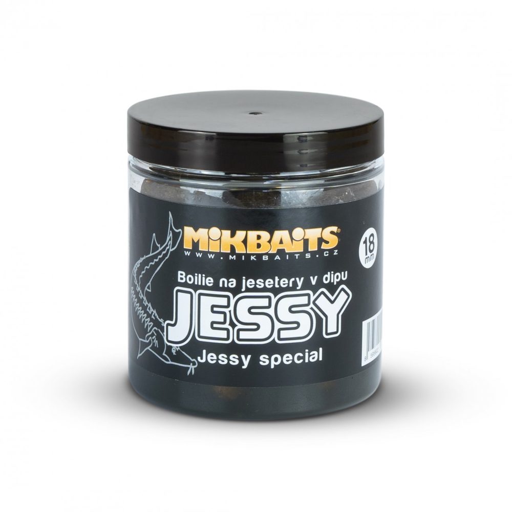 Mikbaits Boilie na jesetery v dipu Jessy special 250ml - 18mm