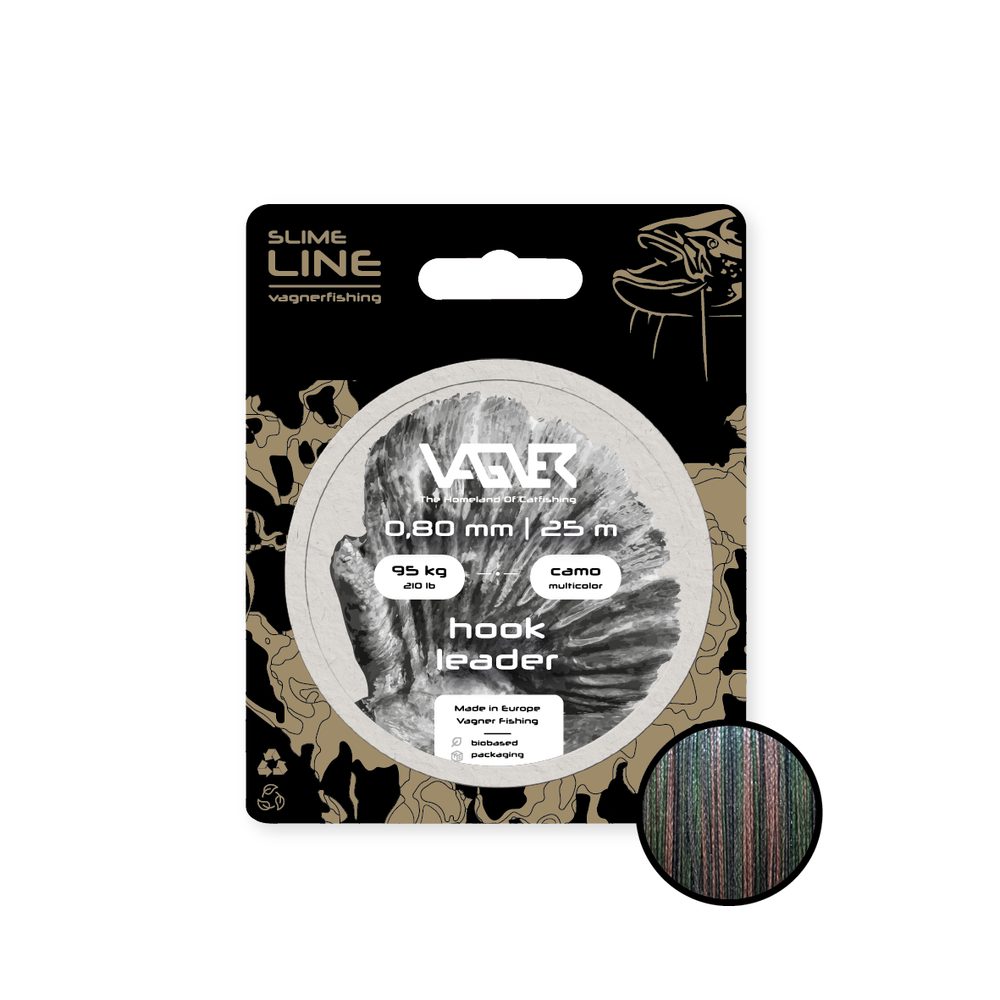 Vagner Návazcová šňůra Hook Leader Camo Multicolor 25m - 0,80mm – Vagner Fishing
