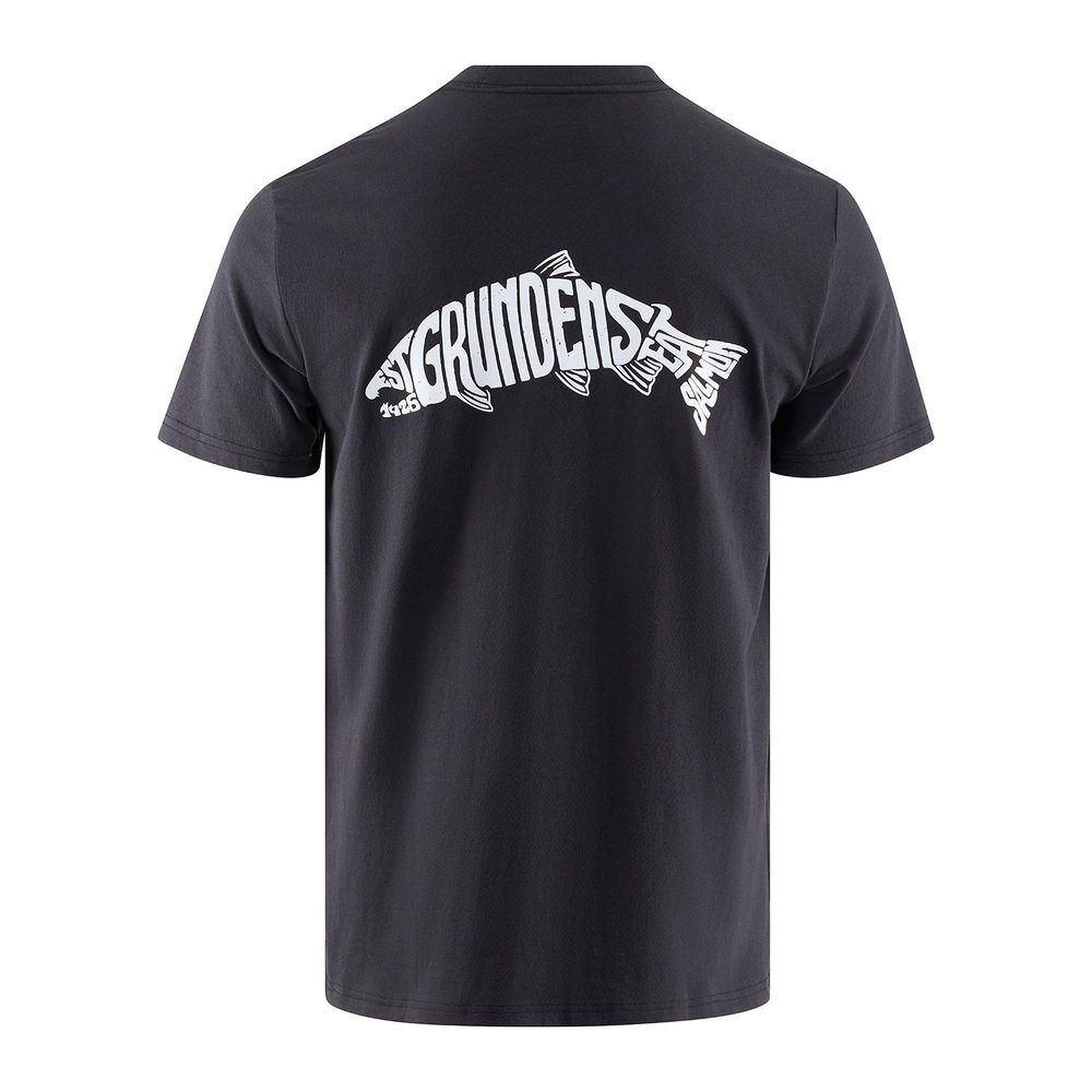 Grundéns Triko Eat Your Words HD Pocket Tee Black Salmon Graphic - XXXL