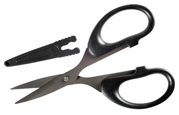 E-shop Giants Fishing Nůžky černé Scissors with Safety Cap,Giants Fishing Nůžky černé Scissors with Safety Cap