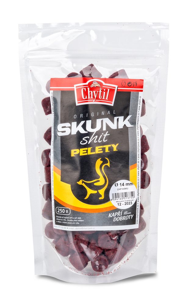 E-shop Chytil Chytací pelety s dírou 250g - Skunk 14 mm,Chytil Chytací pelety s dírou 250g - Skunk 14 mm