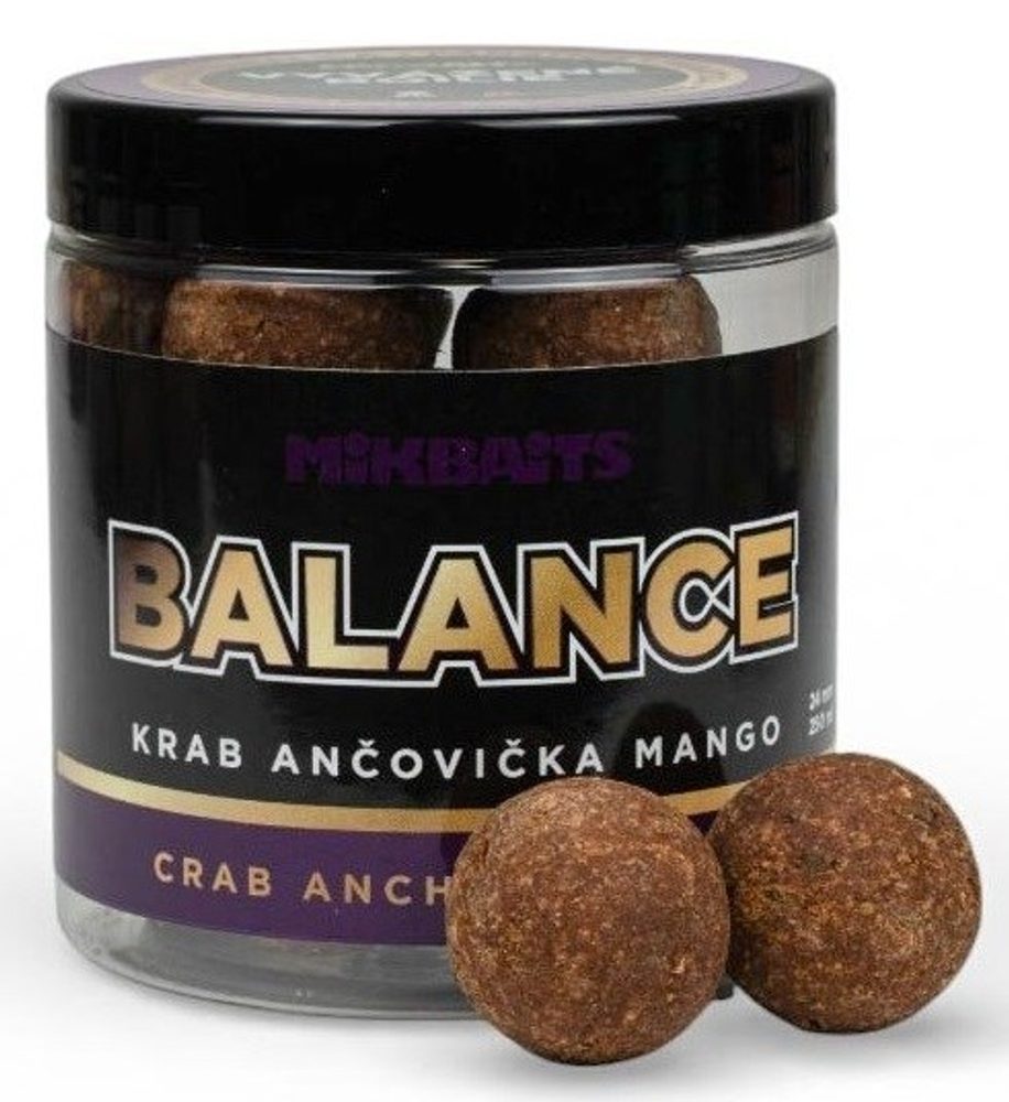 E-shop Mikbaits Boilies Fanatica Balance Krab Ančovička Mango 250ml - 20mm,Mikbaits Boilies Fanatica Balance Krab Ančovička Mango 250ml - 20mm