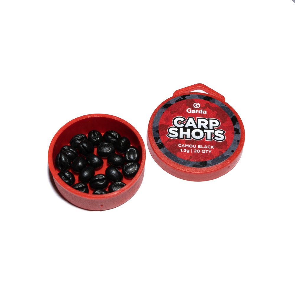 E-shop Garda Bročky Carp Shots Camou Black - 1,2g 20ks,Garda Bročky Carp Shots Camou Black - 1,2g 20ks