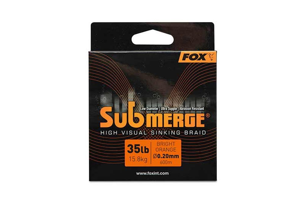 E-shop Fox Šňůra Submerge Submerge Orange Sinking Braid - 0,20mm 300m