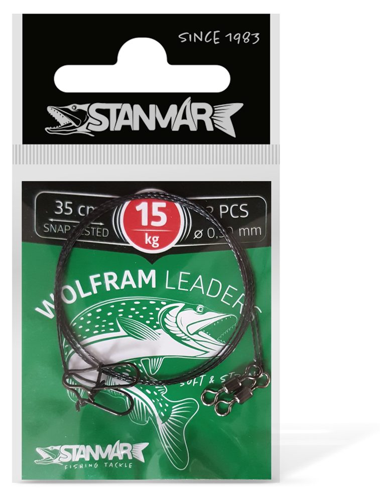 E-shop Stan-Mar Wolframové lanko 35cm - 15kg 2ks,Stan-Mar Wolframové lanko 35cm - 15kg 2ks