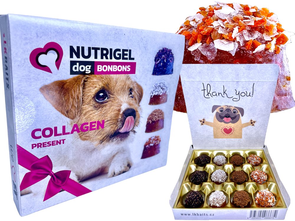LK Baits Pet Kolagenová bonboinéra Nutrigel Collagen Bonbons pro větší psy 130g,LK Baits Pet Kolagenová bonboinéra Nutrigel Collagen Bonbons pro větší