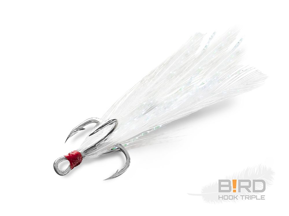 E-shop Delphin Trojháček B!RD Triple Hook 3ks - Bílá vel.10,Delphin Trojháček B!RD Triple Hook 3ks - Bílá vel.10