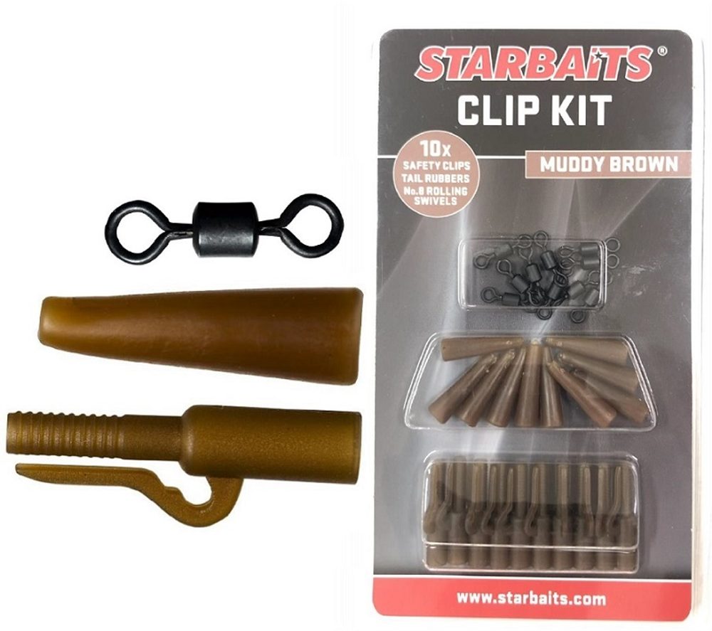 E-shop Starbaits Sada závěs na olovo Clip Kit 10ks - zelená