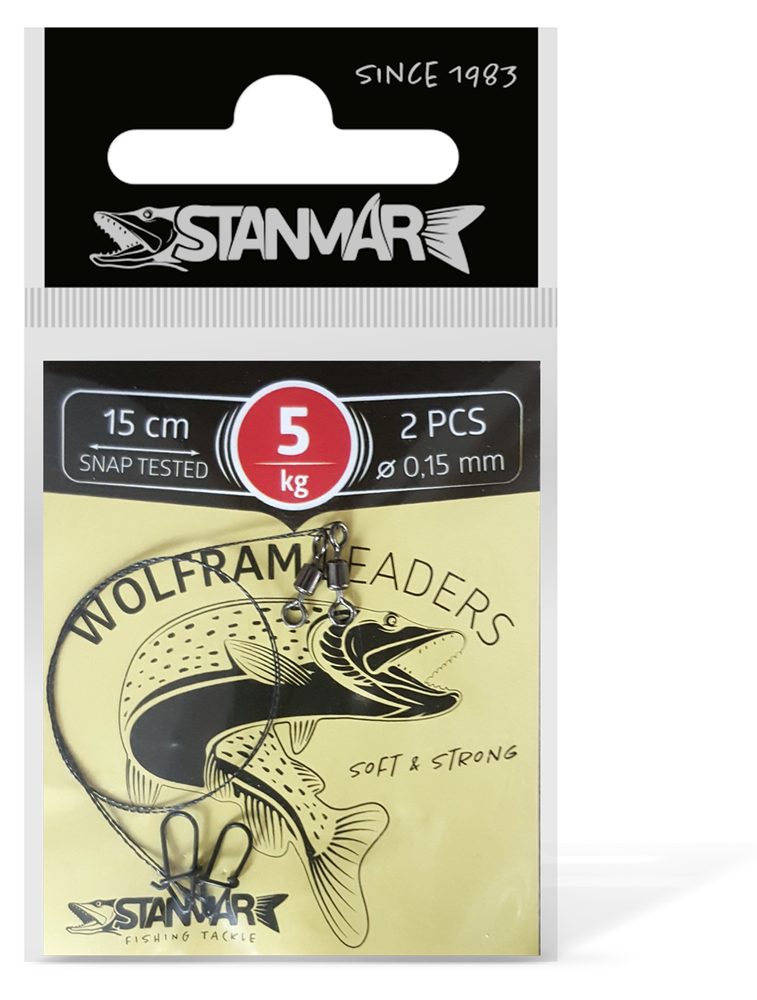 E-shop Stan-Mar Wolframové lanko 15cm 2ks - 5kg,Stan-Mar Wolframové lanko 15cm 2ks - 5kg