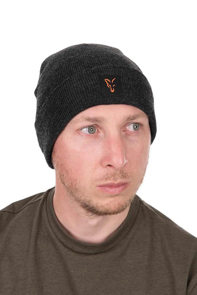 E-shop Fox Zimní čepice Collection Beanie Black/Orange,Fox Zimní čepice Collection Beanie Black/Orange