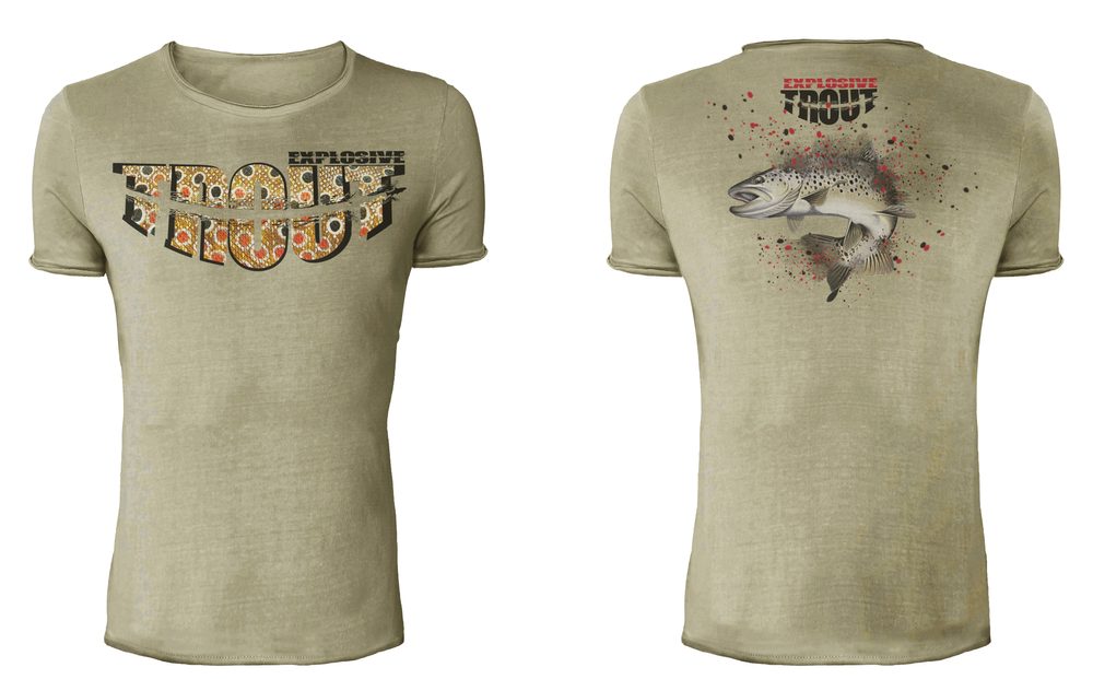 E-shop Hotspot Design Tričko Vintage Explosive Trout,Hotspot Design Tričko Vintage Explosive Trout
