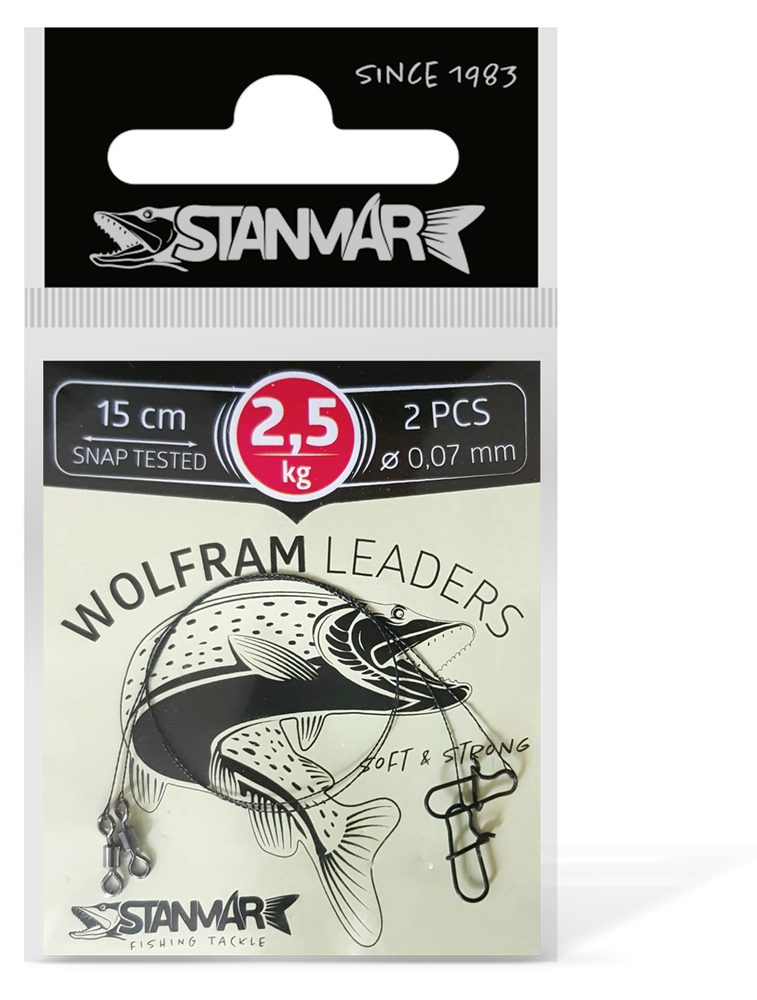 E-shop Stan-Mar Wolframové lanko 15cm 2ks - 2,5kg