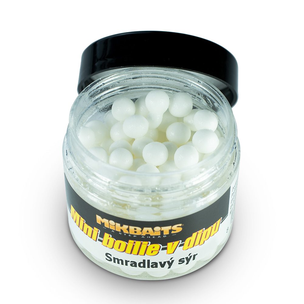 Mikbaits Mini boilie v dipu 50ml - Smradlavý sýr,Mikbaits Mini boilie v dipu 50ml - Smradlavý sýr