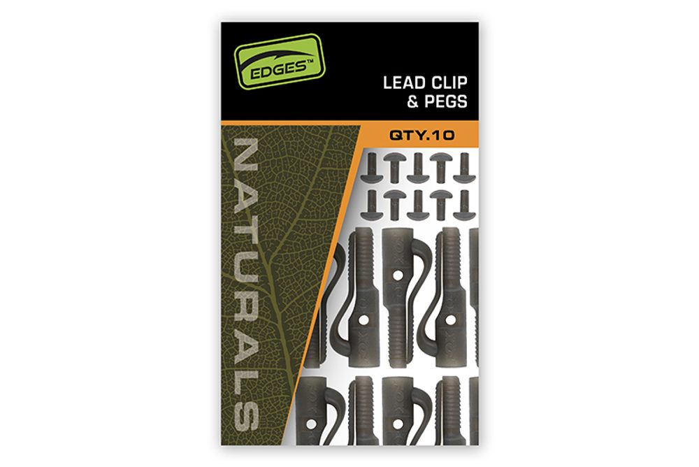Fox Závěsky Edges Naturals Lead Clip + Pegs 10ks