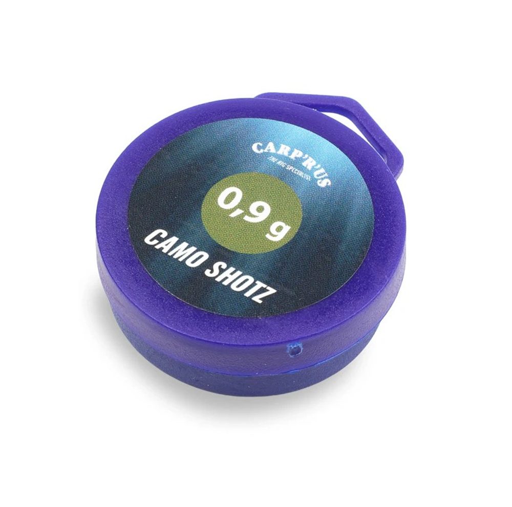 E-shop Carp´R´Us Zátěžové broky Camo Shotz Green - 0,9g,Carp´R´Us Zátěžové broky Camo Shotz Green - 0,9g