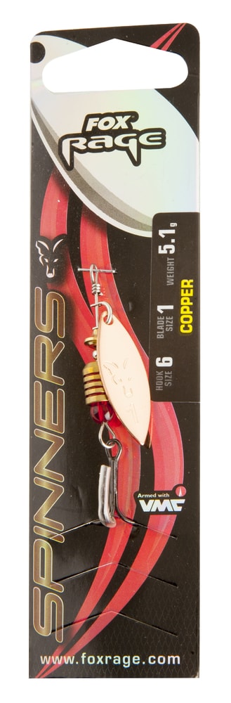 Fox Rage Rotační třpytka Blade Leaf Spinner Size 5 - 17,6g - Copper