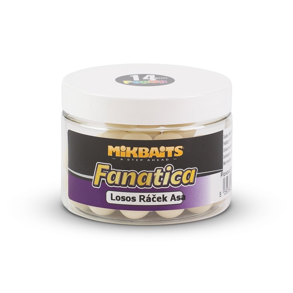 Mikbaits Boilie pop-up Fanatica 150ml - Losos Ráček Asa 14mm