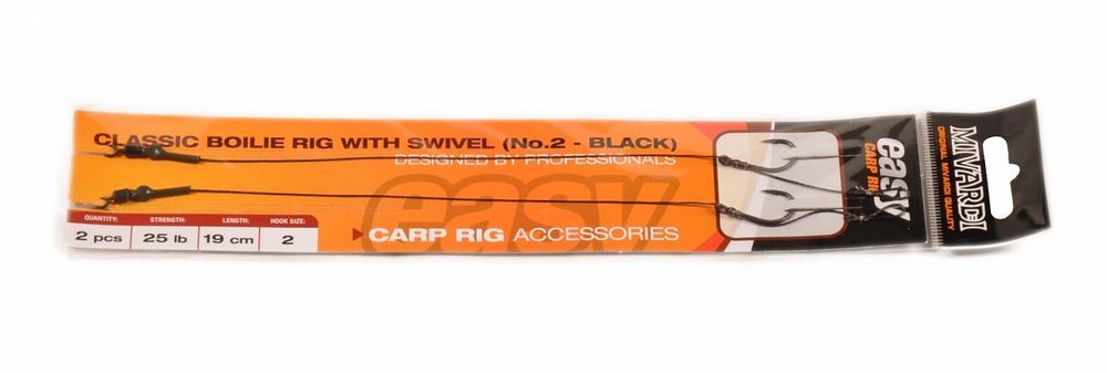 E-shop Mivardi Hotové návazce Classic boilie rig Easy s obratlíkem - vel. 4 černá,Mivardi Hotové návazce Classic boilie rig Easy s obratlíkem - vel. 4 černá