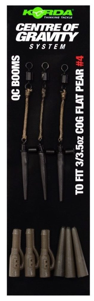 E-shop Korda Montáž Centre Of Gravity Boom QC Flat Pear 3 ks - 3/3.5oz,Korda Montáž Centre Of Gravity Boom QC Flat Pear 3 ks - 3/3.5oz