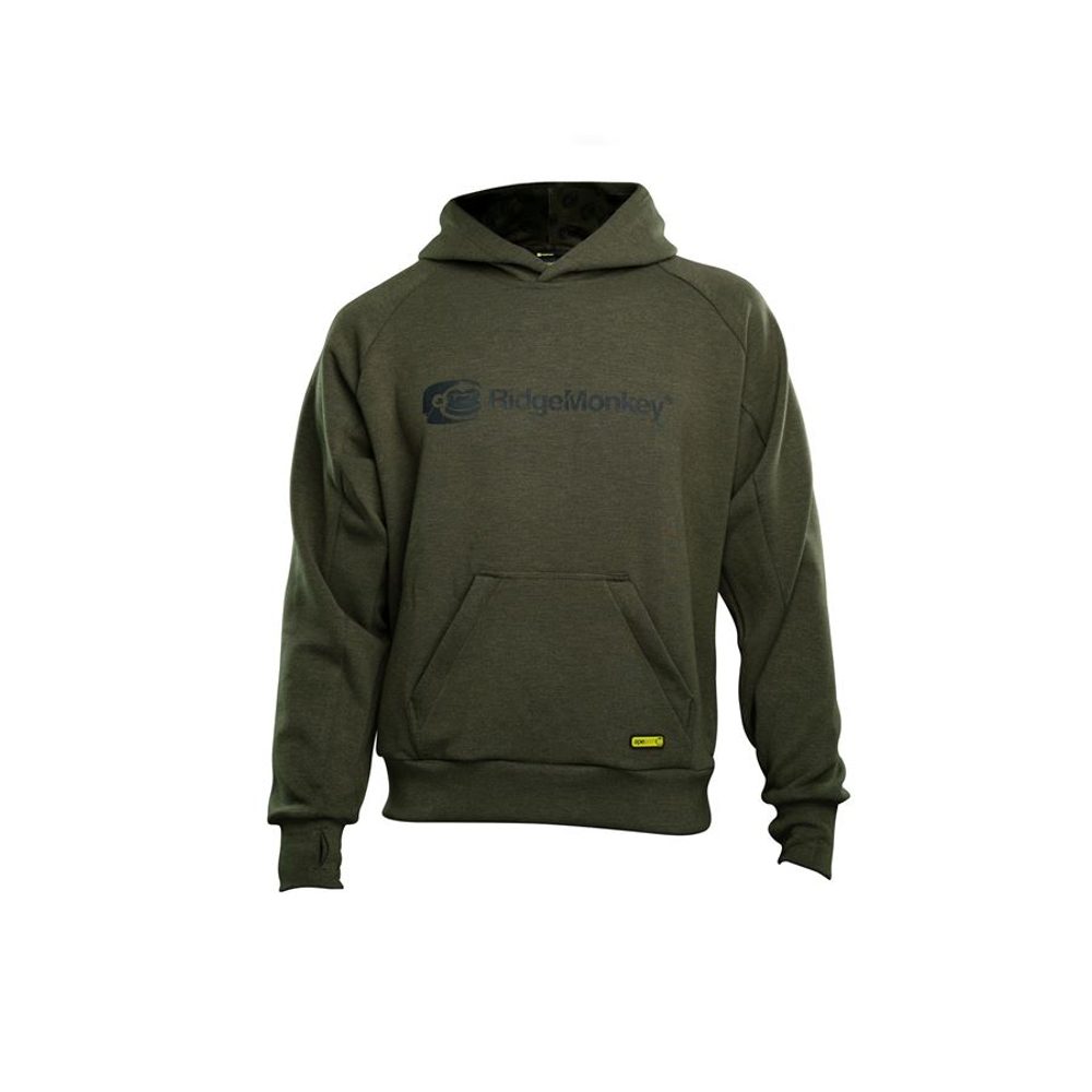 RidgeMonkey Mikina APEarel Dropback MicroFlex Hoody Green - S