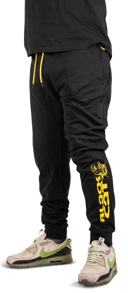 E-shop Black Cat Rybářské Tepláky Black Joggers,Black Cat Rybářské Tepláky Black Joggers