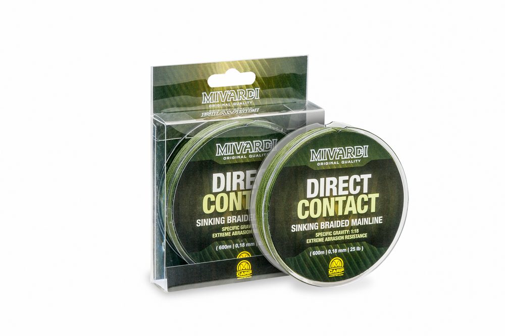 E-shop Mivardi Šňůra DirectContact Sinking braid 0,18mm 600m,Mivardi Šňůra DirectContact Sinking braid 0,18mm 600m