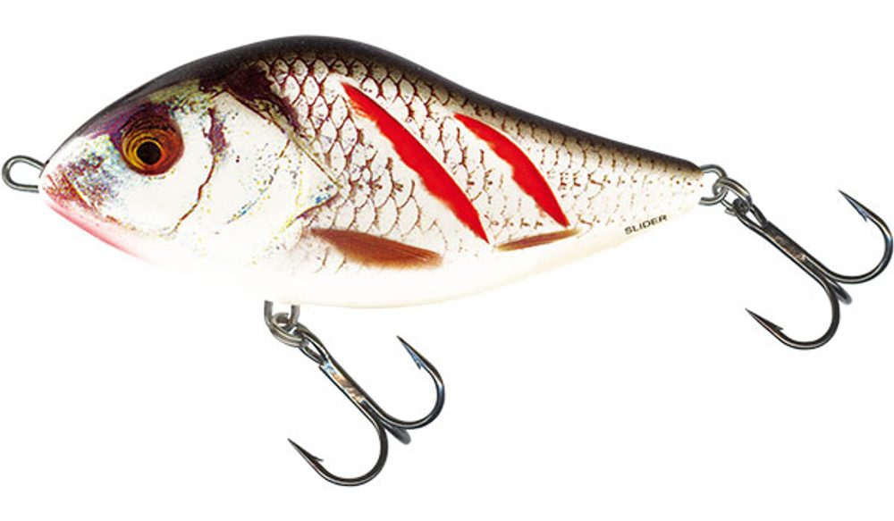 Salmo Wobler Slider Sinking 12cm - Wounded Real Grey Shiner,Salmo Wobler Slider Sinking 12cm - Wounded Real Grey Shiner