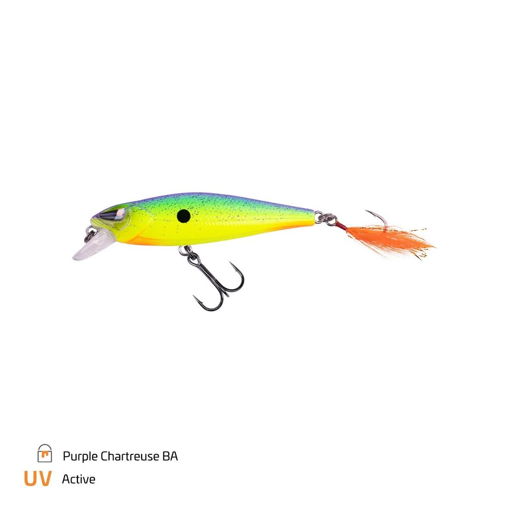 Zeck Wobler Hitch 60 SR - Purple Chartreuse