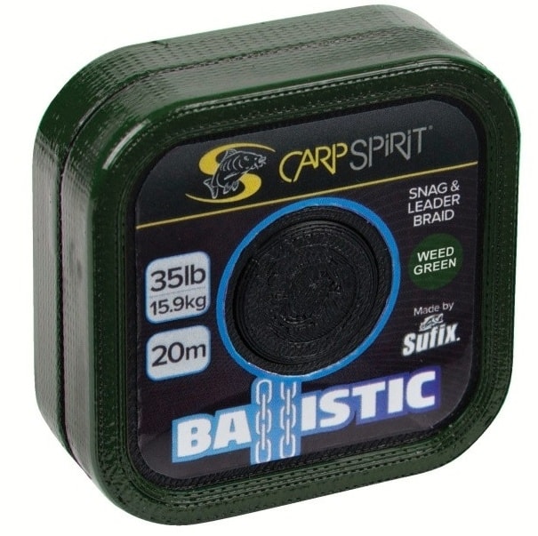 Carp Spirit Šňůra Ballistic Camo Green 20m - 25lb