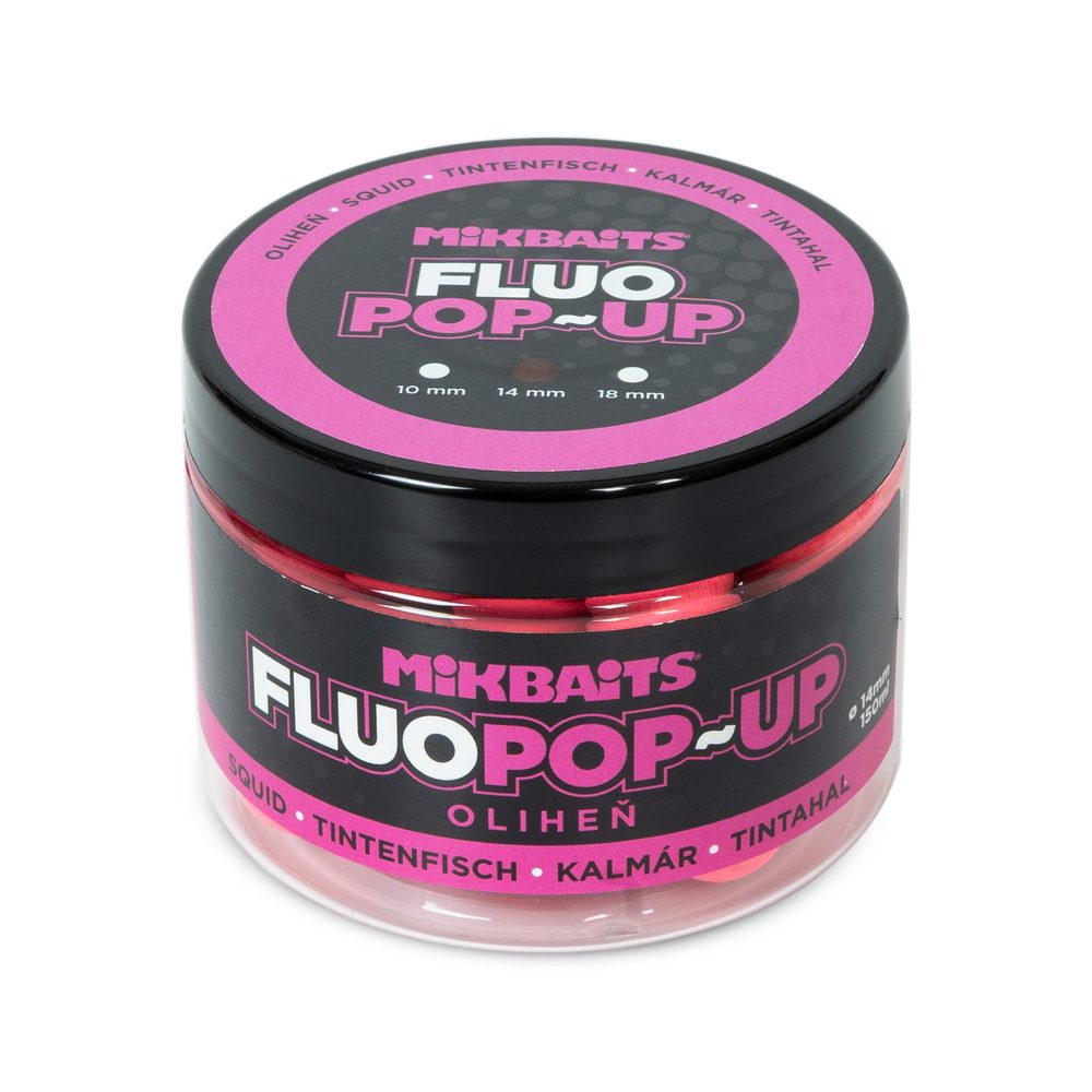 E-shop Mikbaits Plovoucí fluo boilie 14mm 150ml - Oliheň,Mikbaits Plovoucí fluo boilie 14mm 150ml - Oliheň
